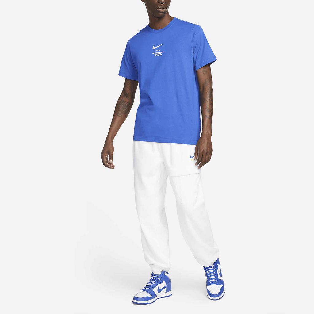 Nike Футболки мужские синие с круглым вырезом умеренного прямого кроя DZ2882-405