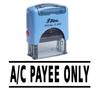 A C PAYEE ONLY Self Inking Rubber Stamp Office Stationary Custom Shiny Stamp