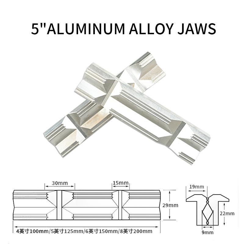 Защитный чехол для магнитных тисков 4-8'', защитный чехол для губок, алюминиевый сплав, ручные инструменты, V-образные защитные аксессуары для верстачных тисков