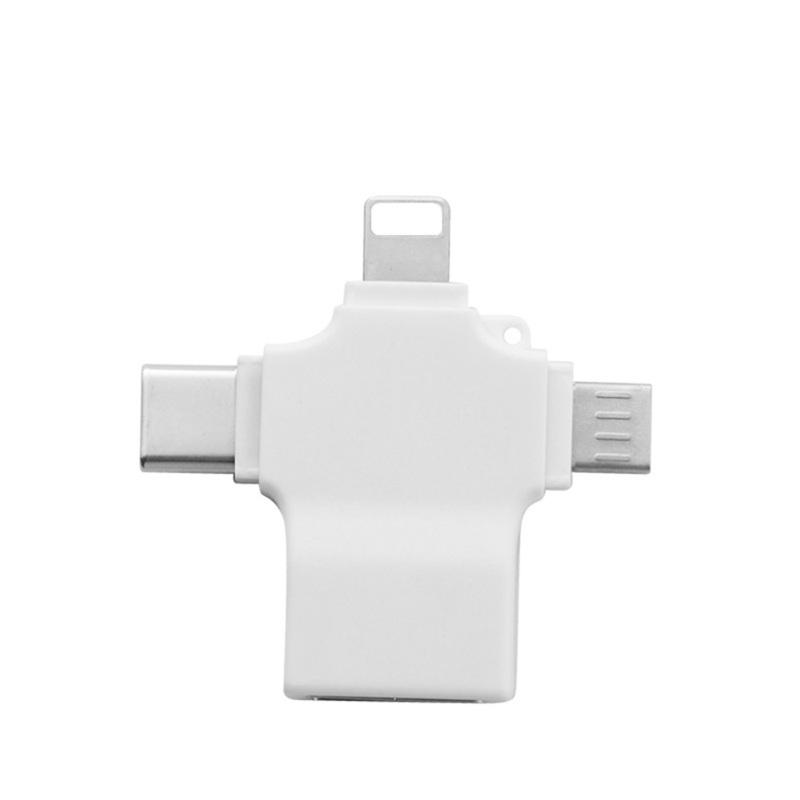 Micro Usb/usb2.0 Connectors X10 Model Plastic Metal 3-in-1 OTG Converter Adapter