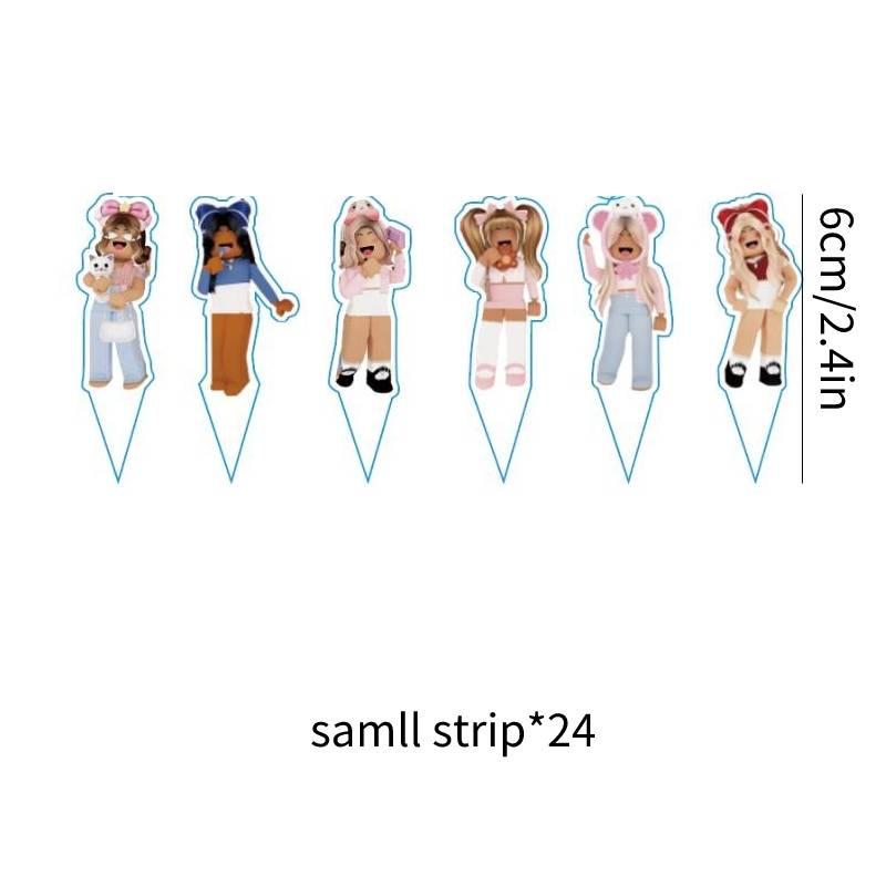 Pink Girl Gaming Theme Kids Birthday Party Tableware Set Roblox Girl Decorations Supplies