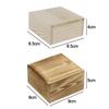 Natural With Slide Top Card Keeper Wooden Box Jewelry Organizer Case Storage Box Beads Container