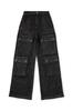 Брюки-карго с 3D-карманами, свободный крой, A15757R86NT 02, черный 23 [дизель], женские, P-MIRTAR86NT