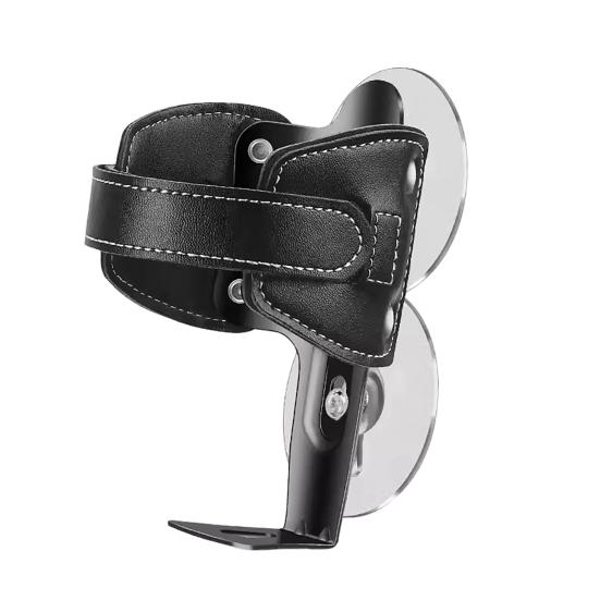 Bicycle Water Bottle Holder, Vintage Faux Leather Motorcycle Cup Holder, Handcrafted Bottle Cage Drink Mount, Cycling Accessories