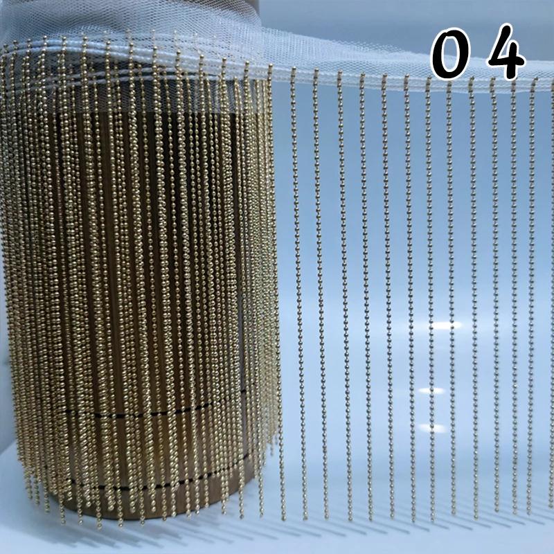 90 см Цепочка с бусинами Бахрома Сверкающая бахрома с кисточками Кружевные украшения для светильников Абажура DIY Декор Ширина 15 см