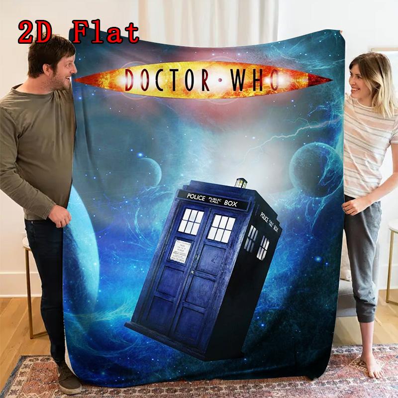 Doctor Who 2D Flat Pattern Flannel Blanket High quality All Seasons Warmth and Comfort Perfect for Christmas Gifts.NMT0928520