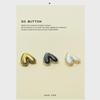 Yisen ESSTUDIO Stylish Retro Heart Metal Jacket Decorative Button