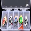 6g/8g Spinner Baits with Treble Hook Cast Jigging Spoon Lures Saltwater Sinking Fishing Baits Spinnerbait
