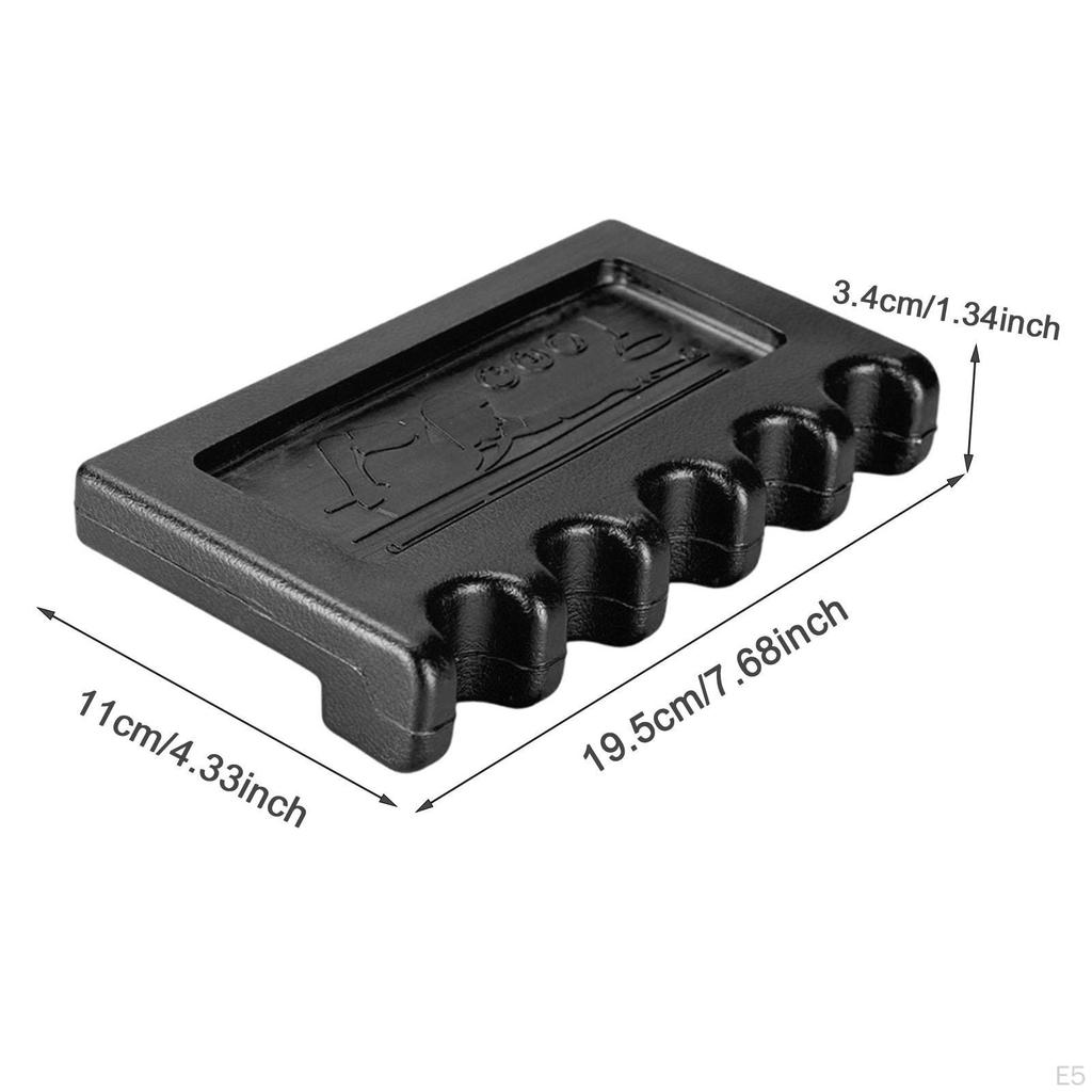 Billiard Cue Claw Holder for 5 Cues Table Edge Rack