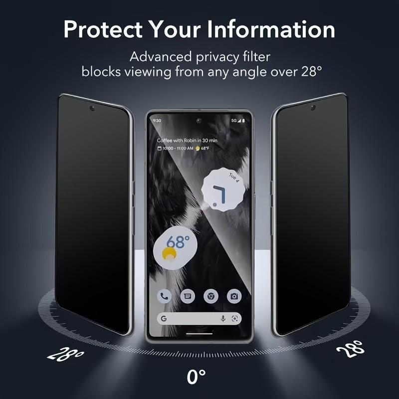 3 шт. Гидрогелевая пленка Privacy для Google Pixel 11 10 9 8 7 Pro 10A 9A 8A Защитная пленка для экрана Privacy