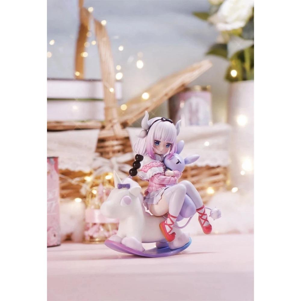 14CM Cute Kobayashi Kanna Kamui Anime Miss Kobayashi's Dragon Maid Trojan Horse Action Figure PVC KannaKamui Model Toy Gift