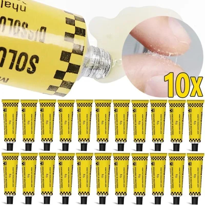 1-10Pcs 12g Bicycle Automobile Motorcycle Tire Tyre Repairing Glue Inner Tube Puncture Repair Glue Strong Tyre Repair Glue