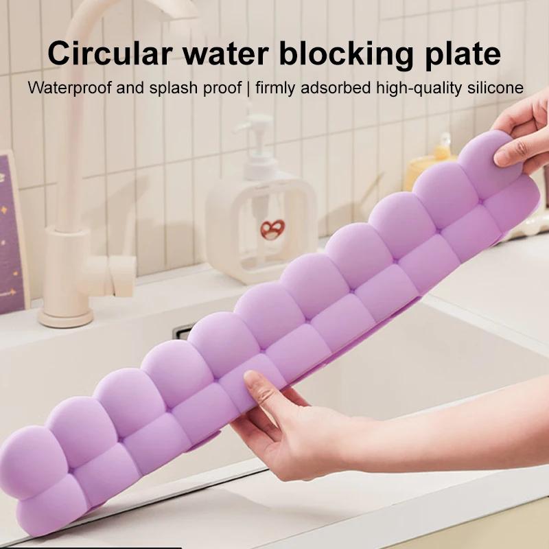 Silicone Sink Baffle Splash Guard Protect Clothes From Splashing Water Baffle Splash Protector For Washing Dishes Faucet Kitchen
