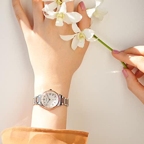 Citizen Xrossea EC1165-51W Eco-Drive Radio-Controlled Watch, Titania Line Happy Flight Series, Women's