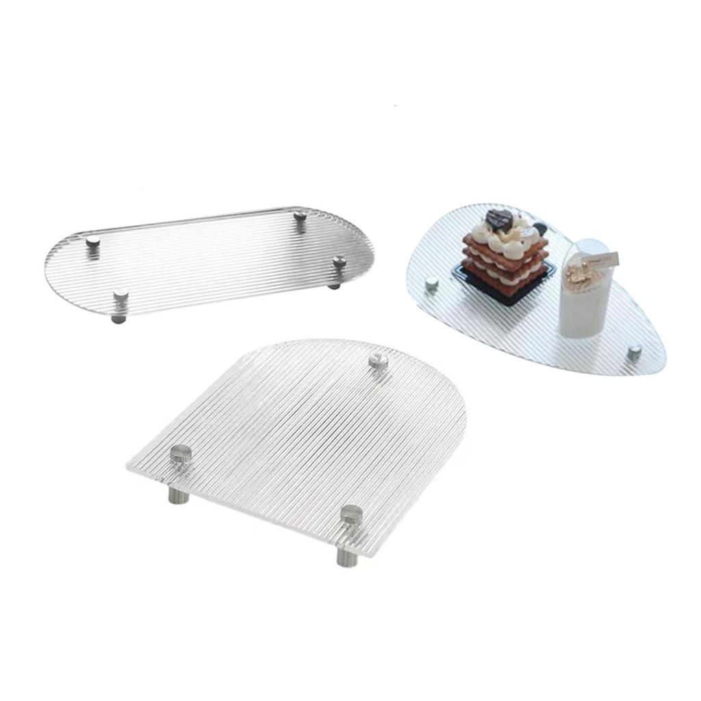 Прозрачный поднос для туалетного столика, прозрачный акриловый, простой, современный стиль, широко используемый поднос для журнального столика для семьи O