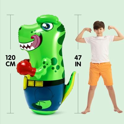 Joyfy 47-дюймовая надувная груша-динозавр T-Rex для детей, подарок с возвращающимся действием и игрушка для бокса
