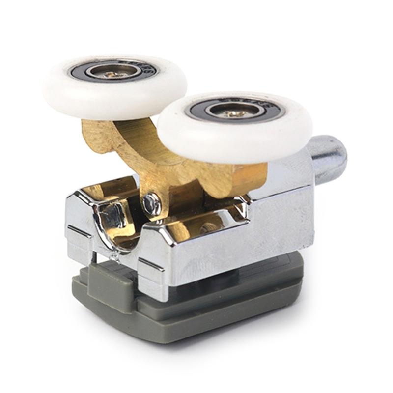 Набор из 4 изогнутых роликов для душевой двери 23/25 мм верхние и нижние колеса для стеклянной двери душа тихие ролики для душевой двери замена