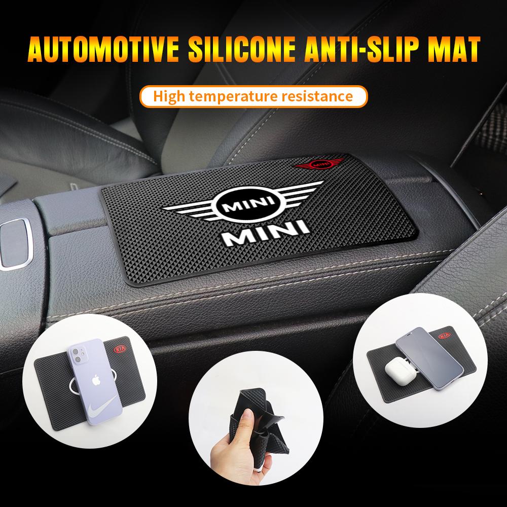 Silicone Car Dashboard Phone Toy Ornament Anti Slip Mat For Mini Cooper JCW Works F54 F55 F56 F57 F60 R50 R52 R53 R55 R56 R57 tnrjc00