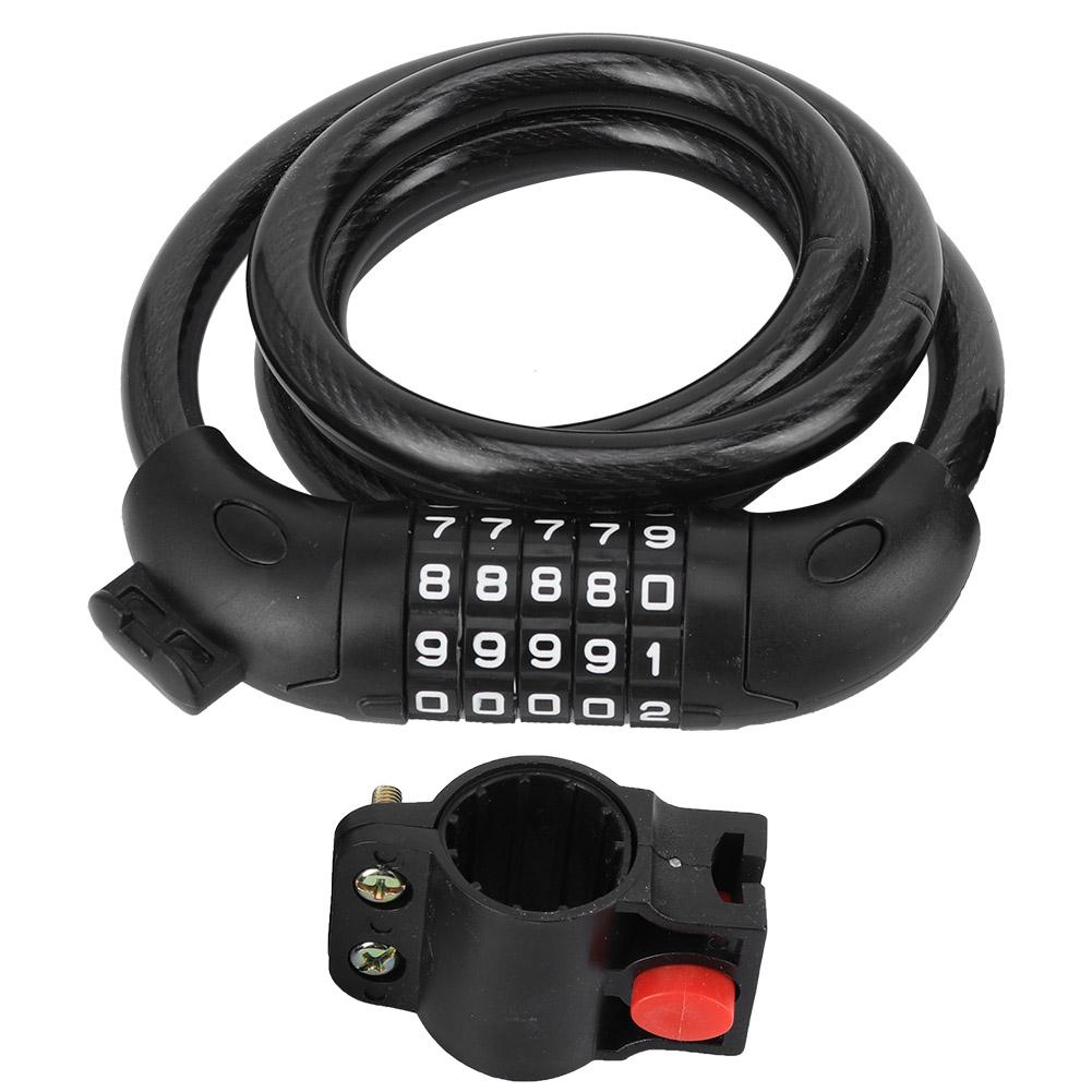 Велосипедный замок Электрический горный велосипед фиксированный портативный противоугонный полосовой замок кодовый замок