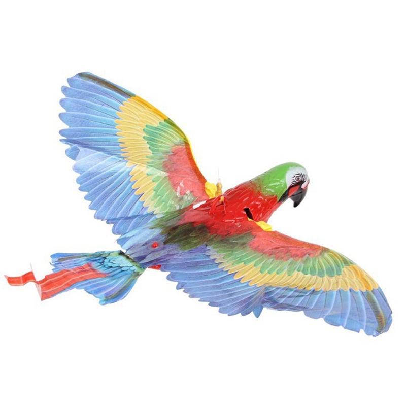 Electric Bird Cats Toy Battery Powered Realistic Birds that Fly Interactive Toys Teaser Wand Toy for Kitten for Play