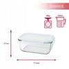 FOOD CONTAINER 3x Set of Rectangular Containers LUNCHBOX For Work Lunch