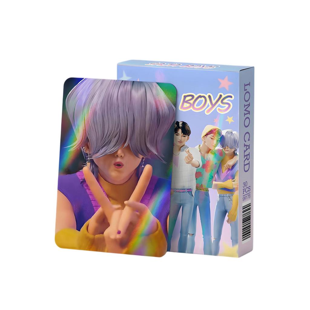 30 Laser- Cards Cartoon Photo Collection Cards Witcher Girl Group Shaka Boy Group Flash Card LOMO Card