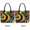  Colorful Swirl Pattern Tote Bag