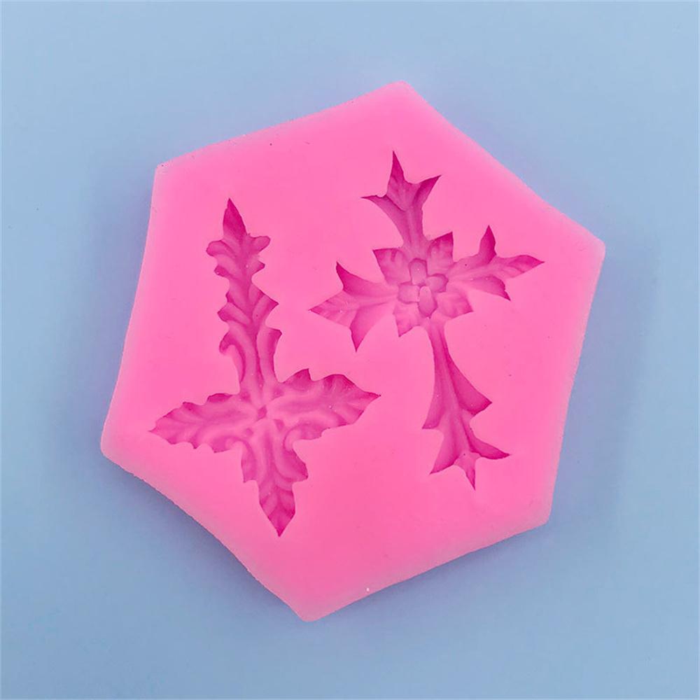 Shape Gothic Flower Cross Cake Mold Silicone Fondant Chocolate Making Baking Tools Resin Art Ornaments Hand Decoration DIY