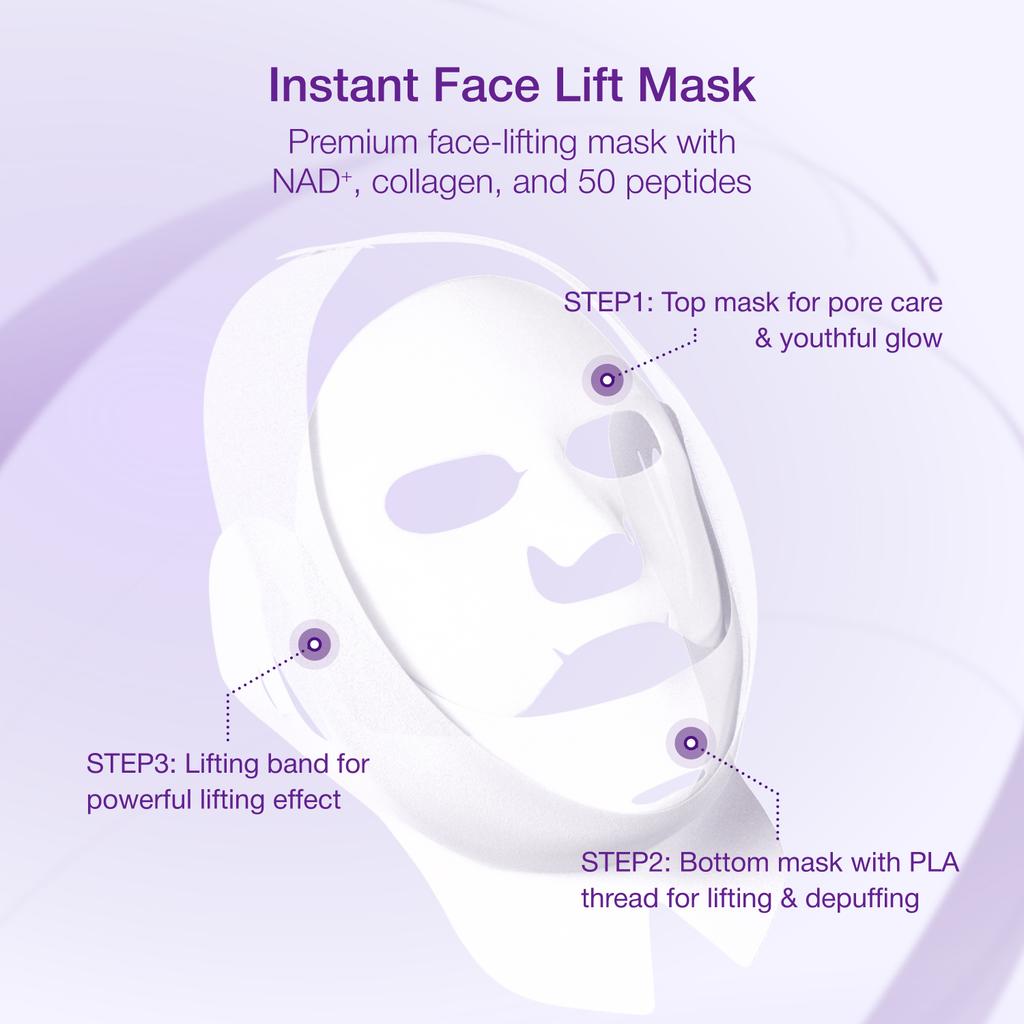 NUMBUZIN No.9 NMN BIO Lifting Full Face Mask (4 Sheets) + Free Tightening Sheet