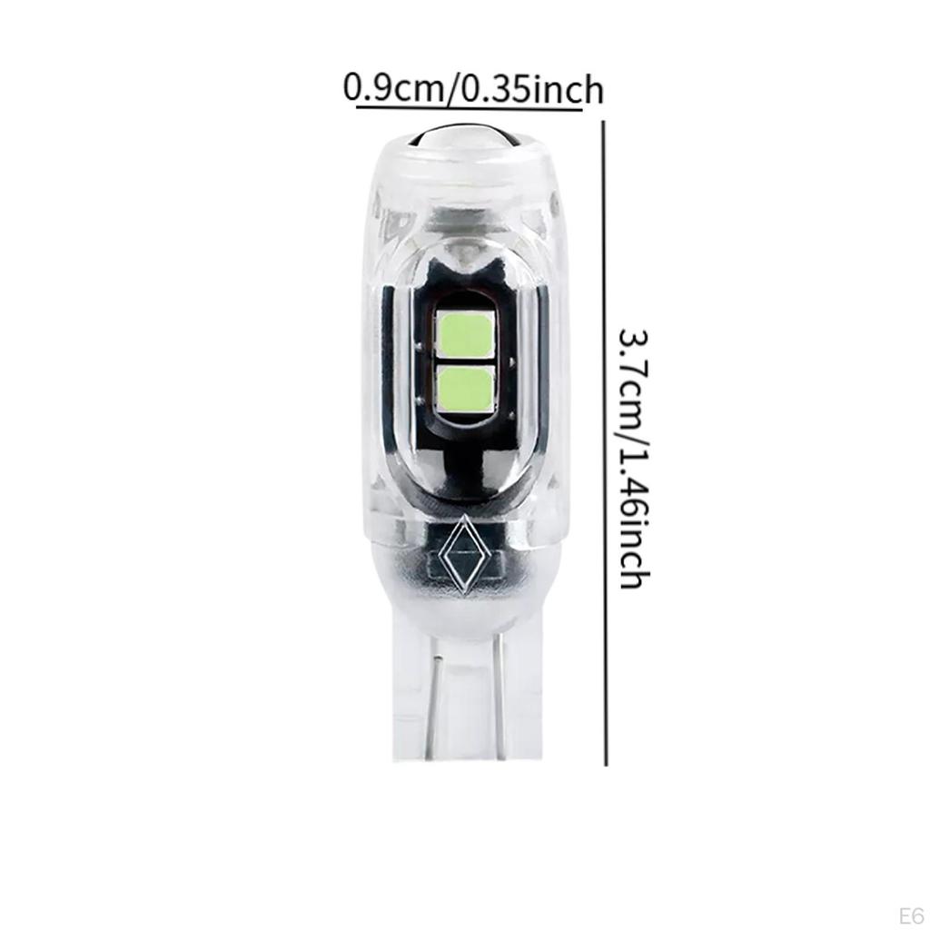 LED Bulb for Car Light DC 12V Practical Parts Wedge Replacement Auto