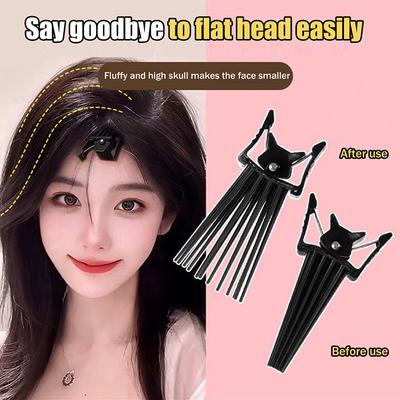 Простая пушистая заколка для волос, завивка корней, высокая натуральная пушистая заколка для волос, женская плойка для волос, стайлинг, инструмент для пушистости, расческа