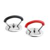 Universal High-Temperature Resistant Pot Lid Handle - Stainless Steel & Plastic, Anti-Scalding, Glass Head