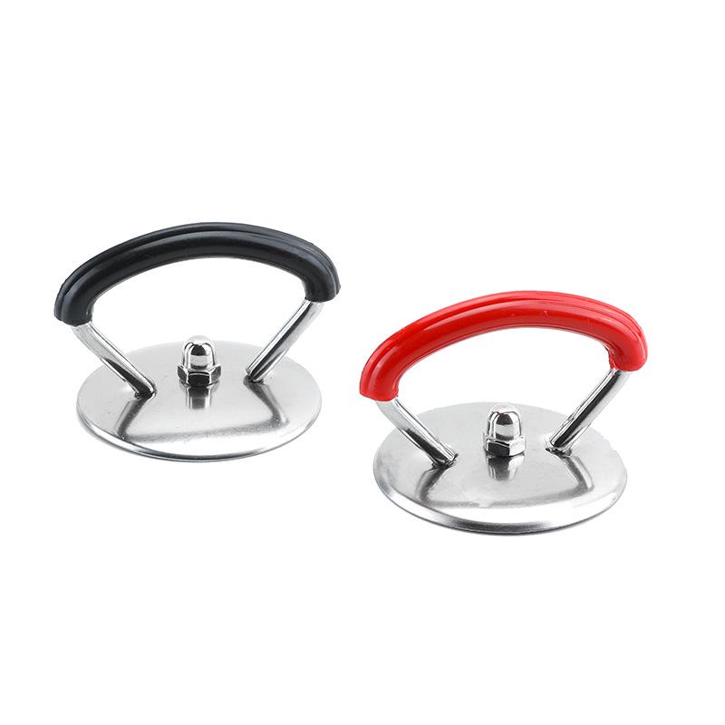 Universal High-Temperature Resistant Pot Lid Handle - Stainless Steel & Plastic, Anti-Scalding, Glass Head