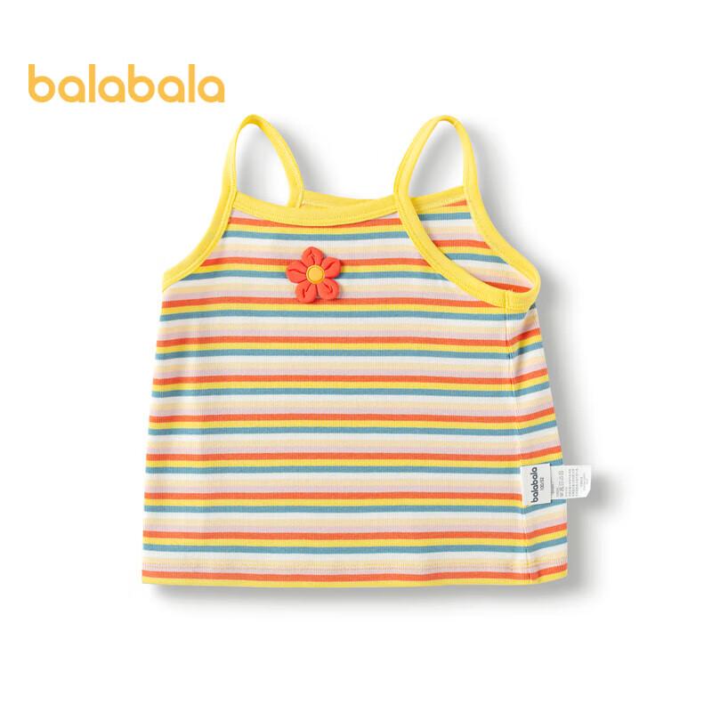 Balabala Girls' Striped Sleeveless Summer Top