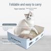 23-Pack Foldable Disposable Cat Litter Box for Travel - Extra Thick Paper Design