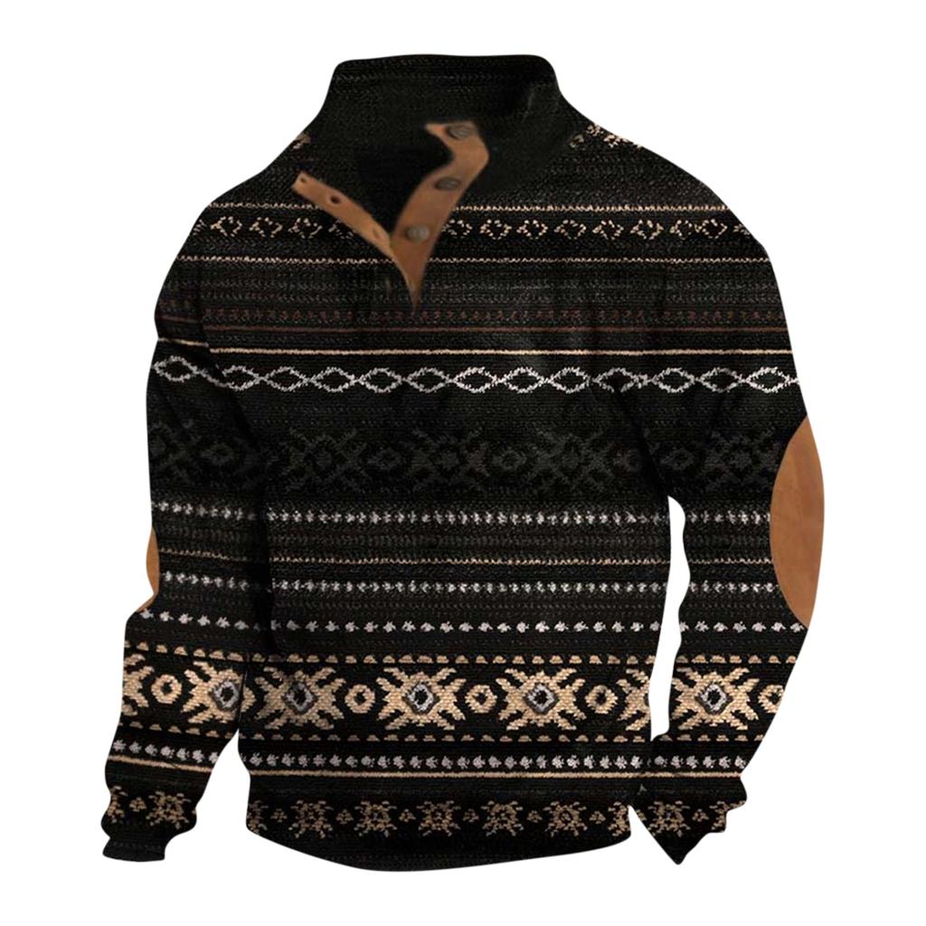 Spring And Autumn Men's Standing Collar Sweatshirt Is Outdoor Casual Sweaters Tops