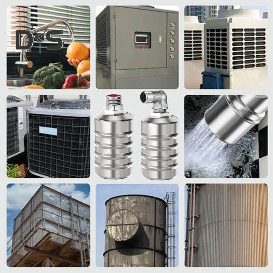 Automatic Float Valve Fully Automatic Food Grade Material Hard Shell High Reliability No Electricity Water Level Control 304 Stainless Steel Water