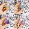 Cartoon Ornaments Bag Pendant Key Holder Car Key Chain Milk Tea Bottle Keychain Sakura cat Key Ring