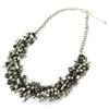 [N8256] - Designer Necklace 'Sissi' Black Silver Gray