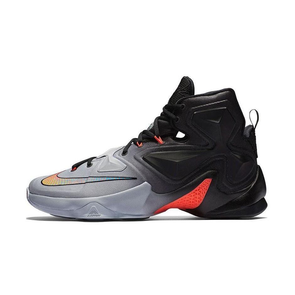Nike LeBron 13 ' Court' (Unisex) Wolf Grey / Black-Cool Grey-Bright Crimson Basketball Shoes 807219 060