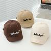 Милая Вышивка Детская Бейсболка Козырек Короткий Козырек для Малышей Мальчиков Девочек Регулируемые Солнцезащитные Кепки