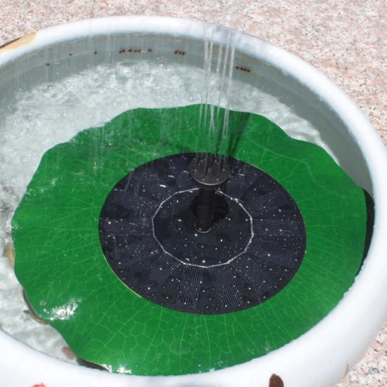 Солнечный фонтан для воды с ночной светодиодной подсветкой, 7 насадок, плавающий солнечный насос для фонтана, уличный водный элемент