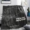 1PC Custom Name Nürburgring Patterned Flannel Blanket Suitable For All Seasons for Home Decor Warmth and Comfort Gifts Holiday Present
