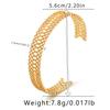 French Style Open Cuff Gold Plated Hollow Minimalist Ins Style Women S Bracelet