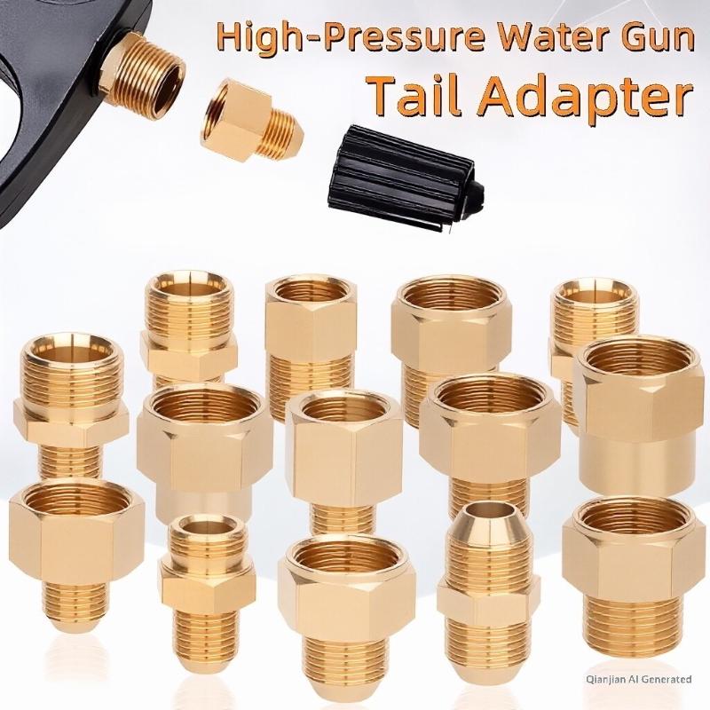 Brass Hose Barb Connector Male to Female Adapter Durable Pipe Fitting for Water Gas Air Tubing Applications
