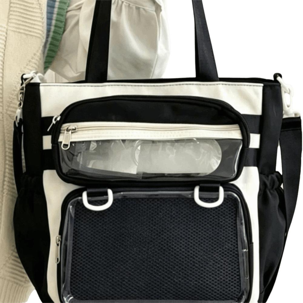 Multi-color Shoulder Bag Cream Color Crossbody Bag Fashionable Portable Tote Bag Women