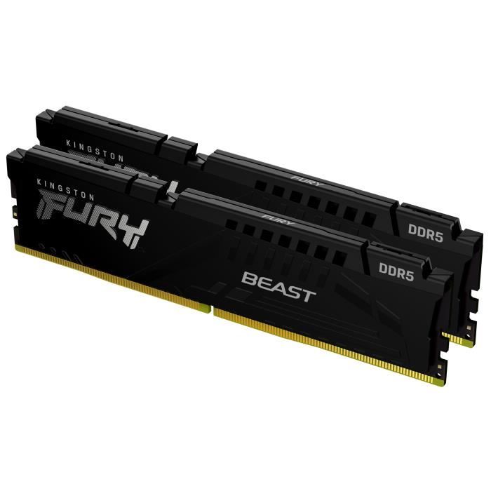 Mémoire Kingston FURY Beast DDR5 32Go 6800MT/s CL34 DIMM Kit of 2 - KINGSTON