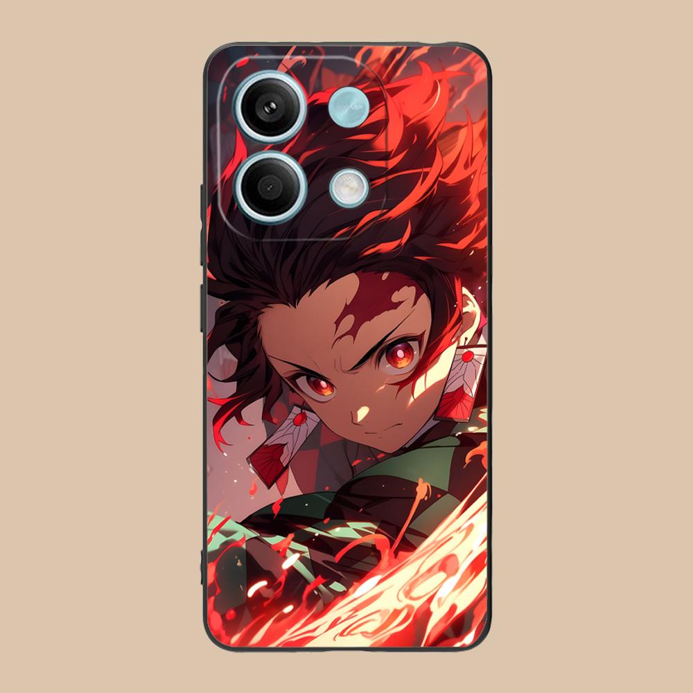 Demon Slayer Tanjiro Phone Case for Xiaomi 15 14 13 12 Mi 11 T Ultra Lite Pro S X 5G Colour Printing Cellphones Cover Smartphone