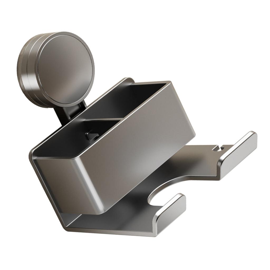 Настенный держатель для фена без сверления, держатель для фена для ванной комнаты, присоска, стойка для хранения фена, долговечный