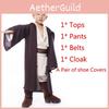 Costume Vader Darth Kids Jumpsuit Jedi Suit Cape Mask Cosplay Girls